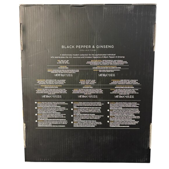 Baylis & Harding Signature Collection Men's Black Pepper & Ginseng Gift Set - Picture 2 of 2